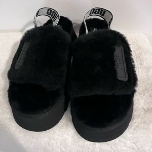 UGG®, the Disco Slide Fur Sandals Women